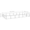 Dog Kennel Silver 193.8 ft¬≤ Steel